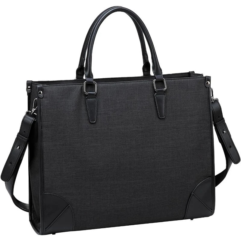 Women's 15.6 Inch PU Leather Laptop Briefcase Tote Bag, business bag