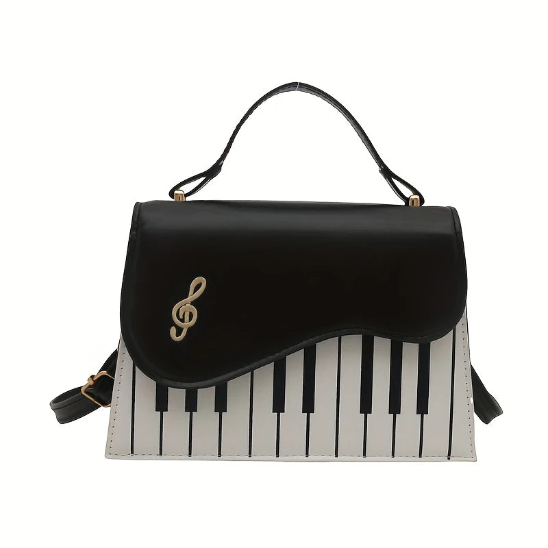 Women'S Piano Keys Printed Crossbody Bag