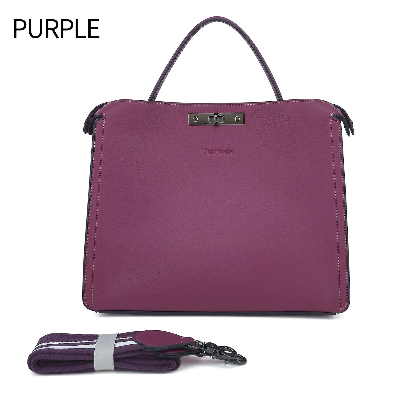 Women'S Business Briefcase - Lightweight Artificial Leather Handbag with Adjustable Shoulder Strap