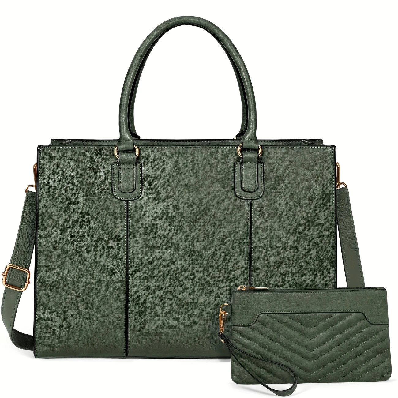 Women 15.6 Inch Work Tote Bags Faux Leather Computer Bag,Business Travel College