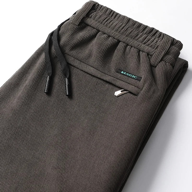 Men's Elastic Waist Casual Trousers