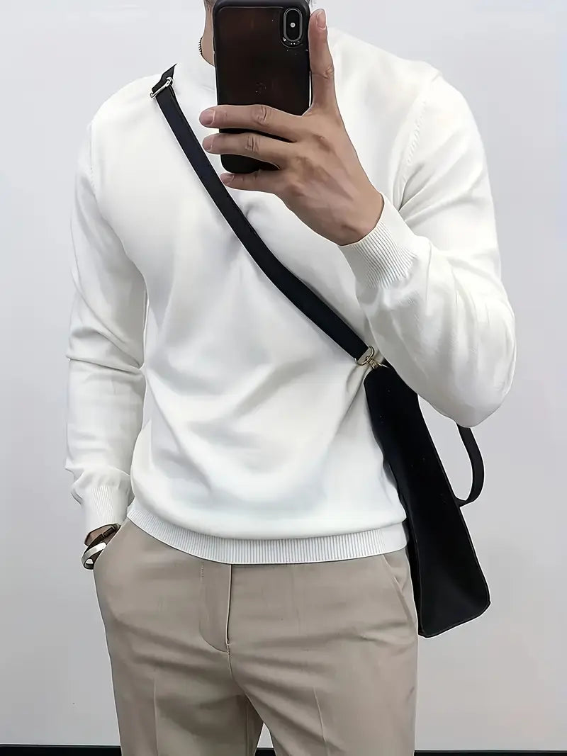 Men'S Casual Crew Neck Sweater