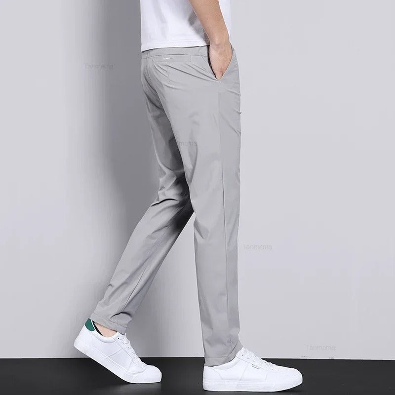 Men's Ultra-Thin Elastic Casual Trousers