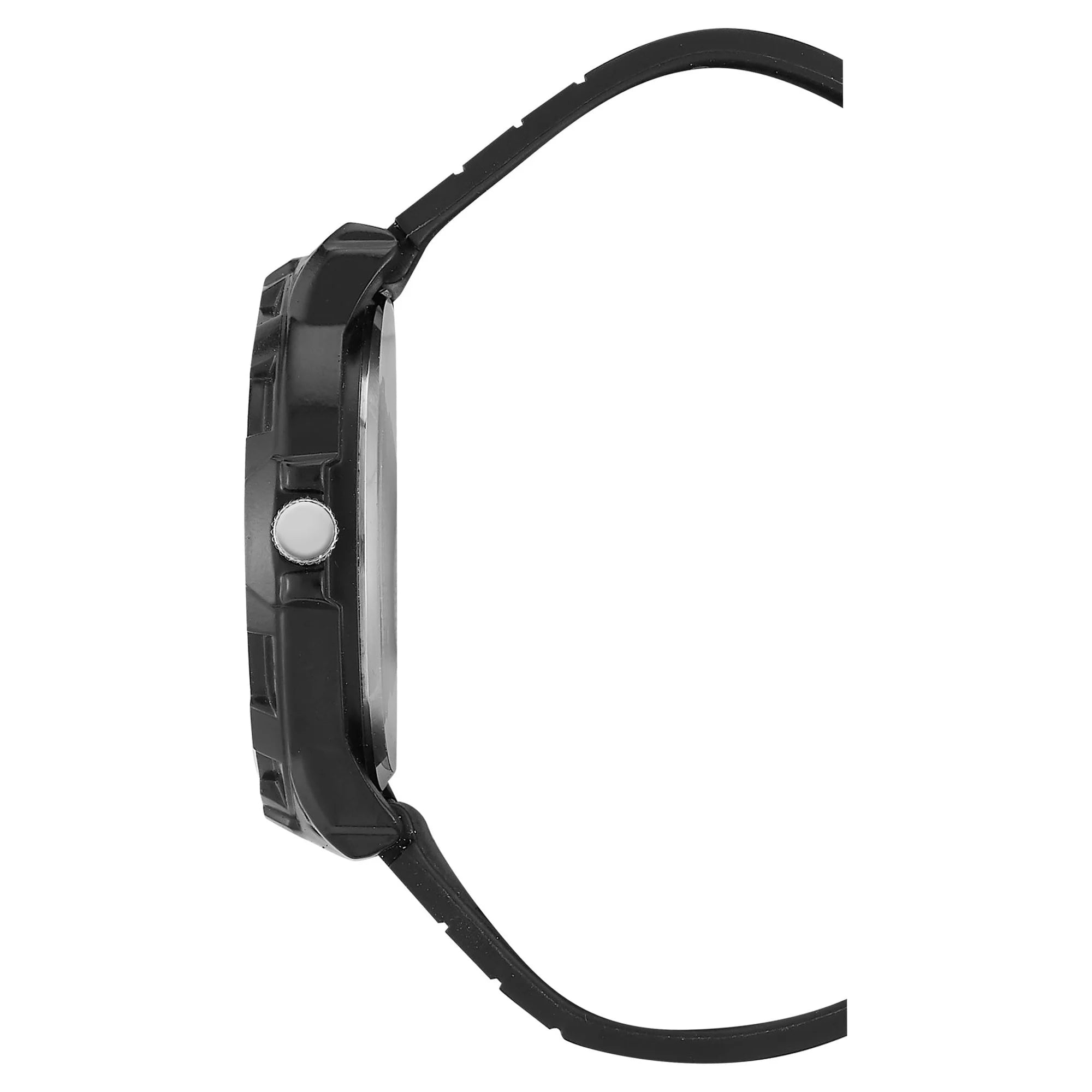 George Men's Black Strap Watch