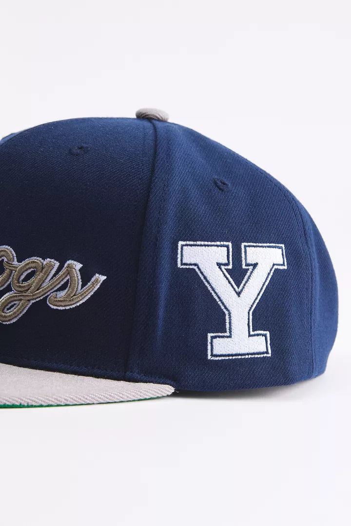Mitchell & Ness Yale Bulldogs Script Snapback Hat