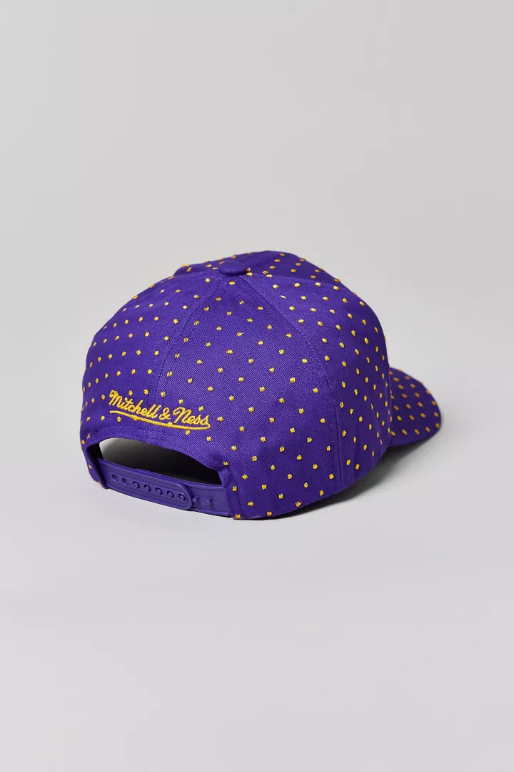 Mitchell & Ness NBA Los Angeles Lakers Polka Dot Pro Snapback Hat