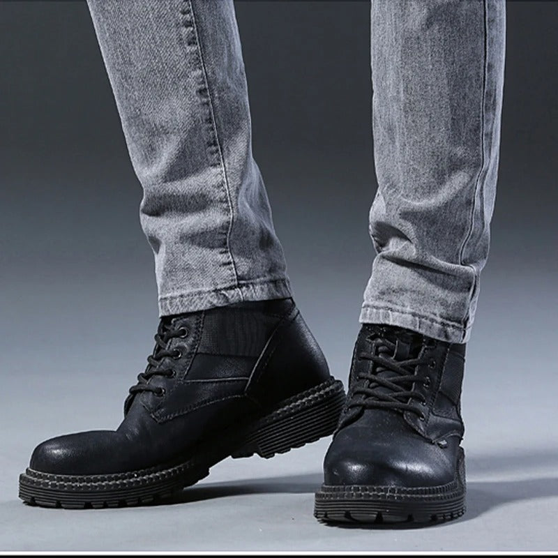 Men’s Slim Fit Korean Style Gray Stretch Denim Jeans