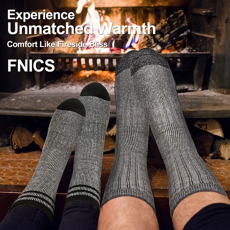 Merino Wool Thermal Crew Socks – 3 Pairs