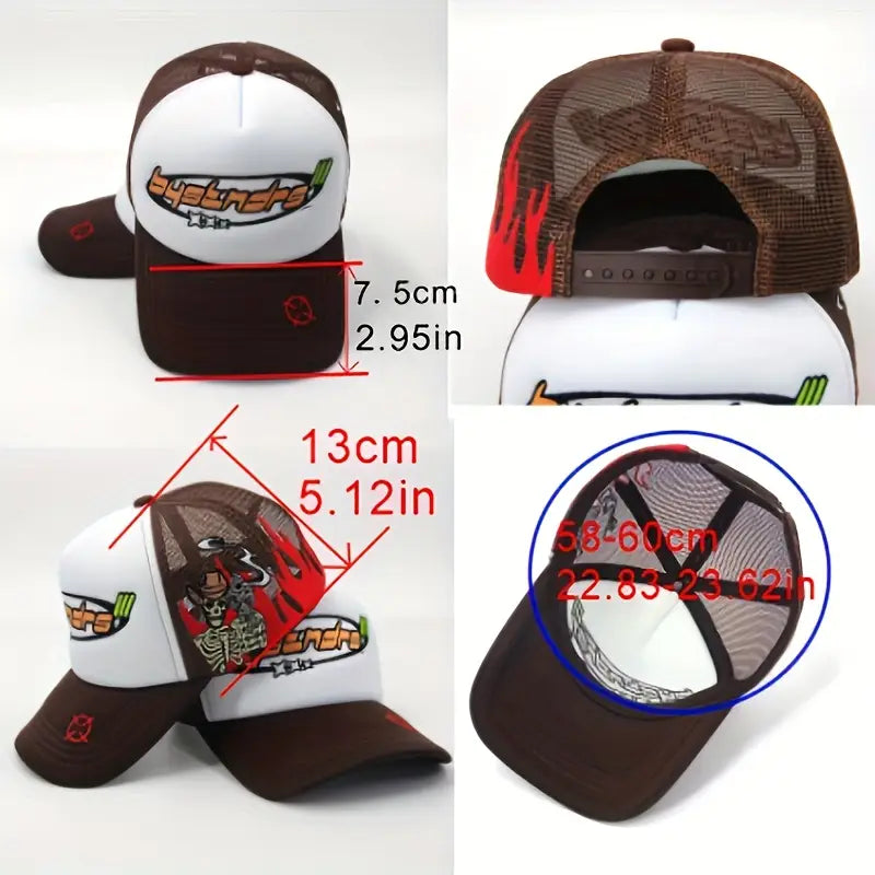 Men's Premium Embroidered Logo Trucker Hat