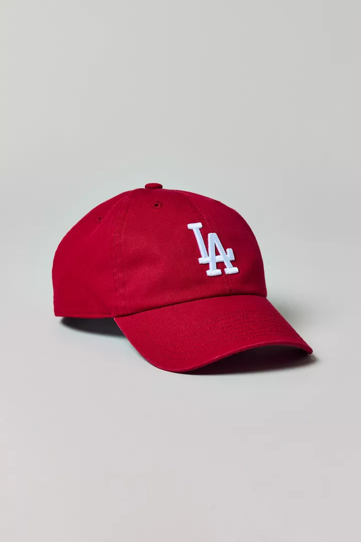 Mitchell & Ness MLB Los Angeles Dodgers Logo Dad Hat Red