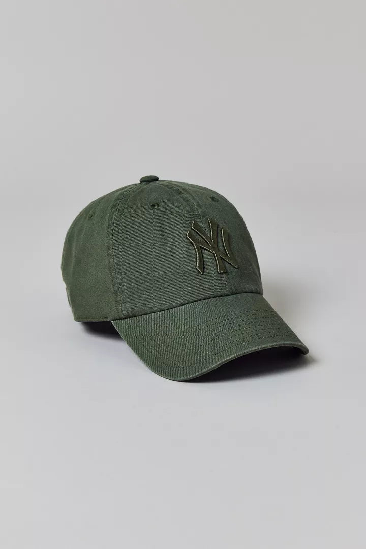 Mitchell & Ness MLB New York Yankees Tonal Logo Dad Hat Moss