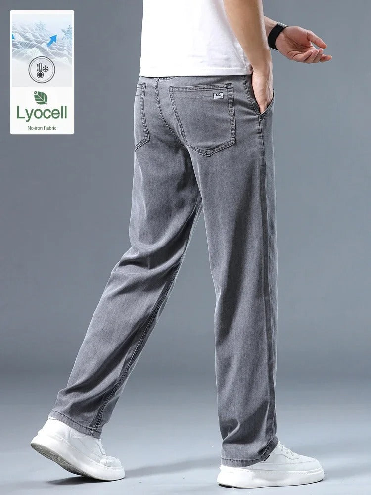 Men’s Summer Thin Loose Straight Jeans