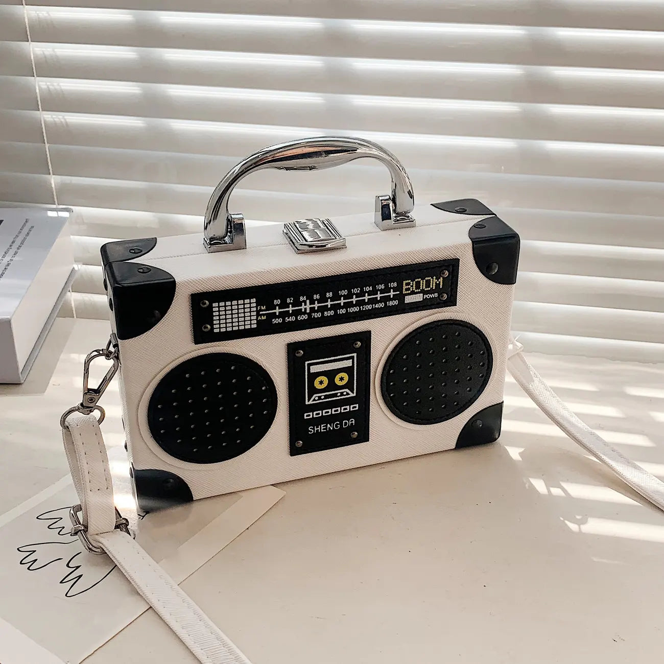 Mini Radio Box Messenger Bag