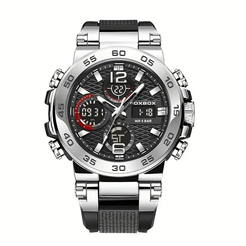 Dual Display Digital Military Quartz Watch