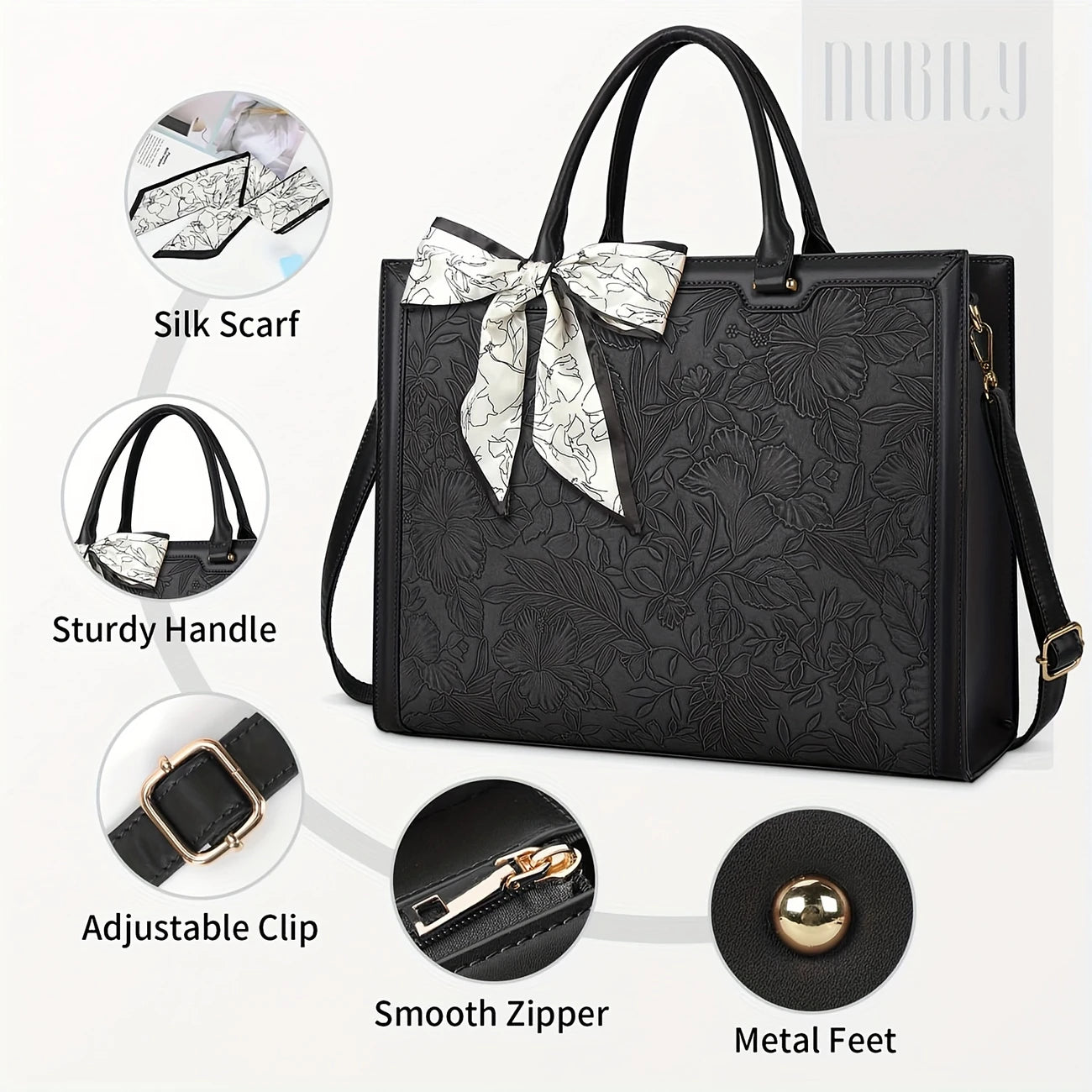 Business Lightweight Office Briefcase Large Capacity Handbag Shoulder Bag