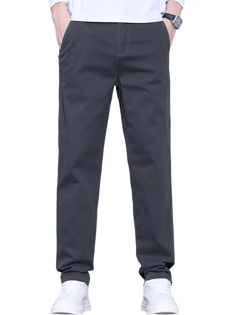 Men'S Classic-Fit Stretch Casual Chino Pants