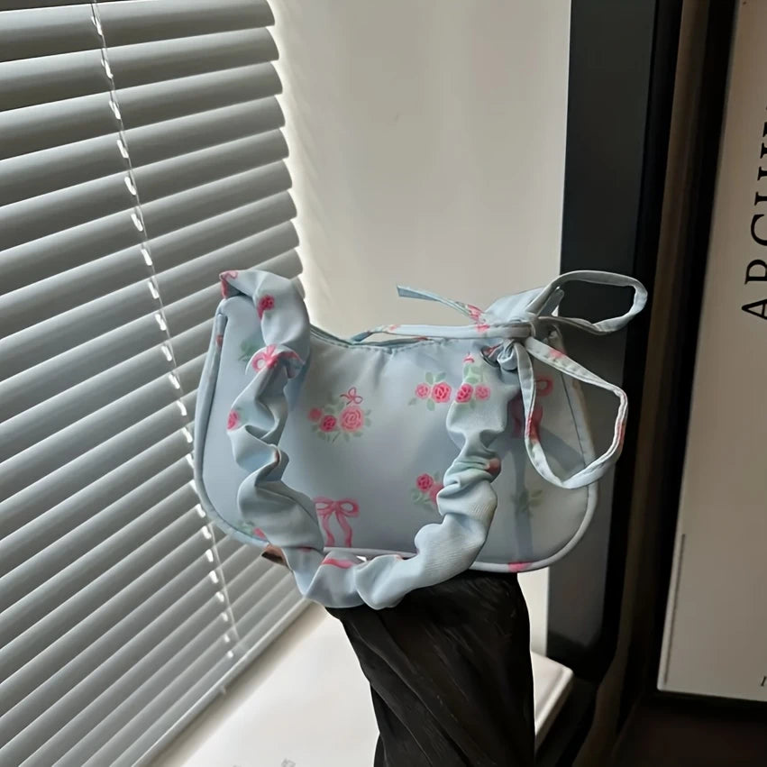 Floral Print Mini Shoulder Bag for Women