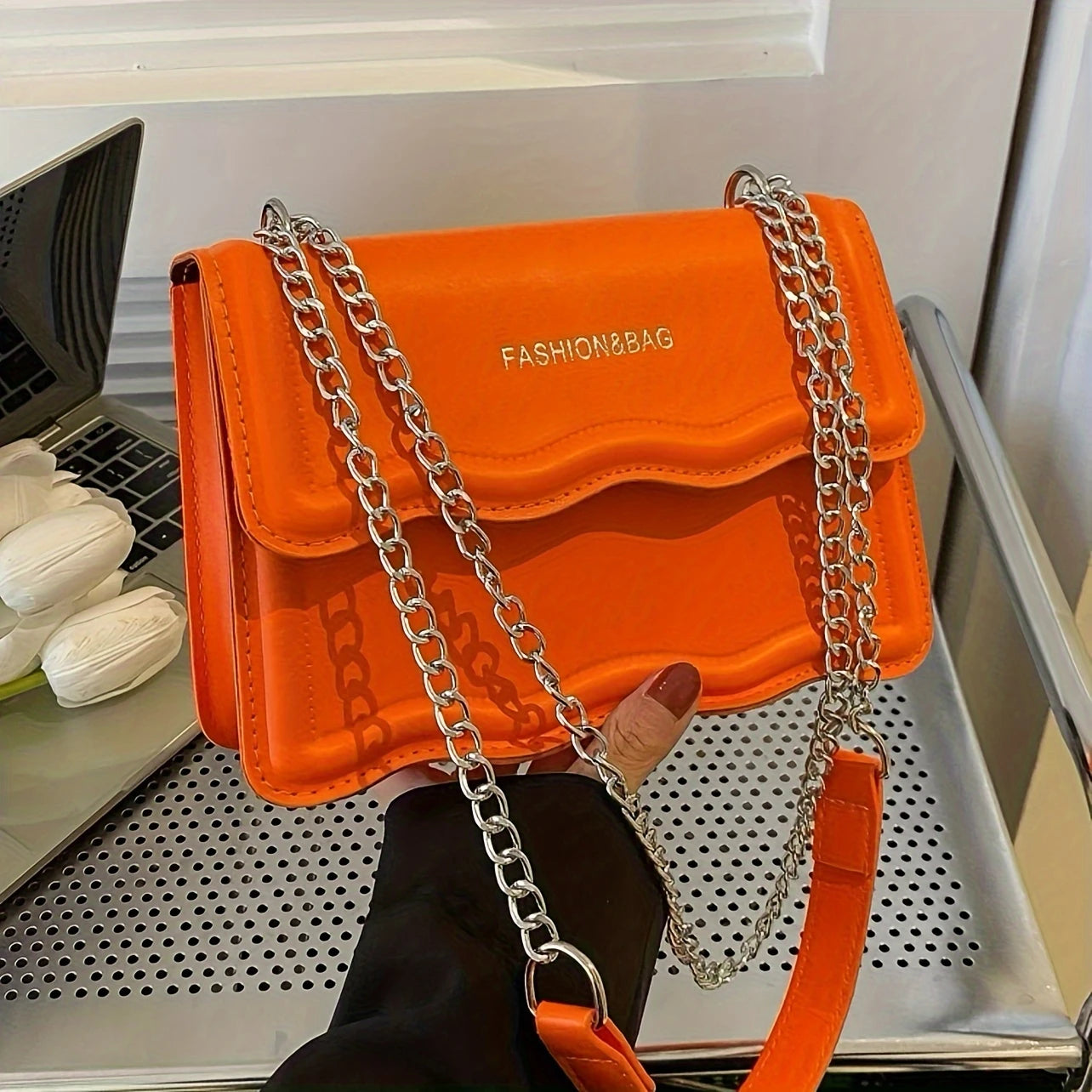 Mini Letter Graphic Crossbody Bag