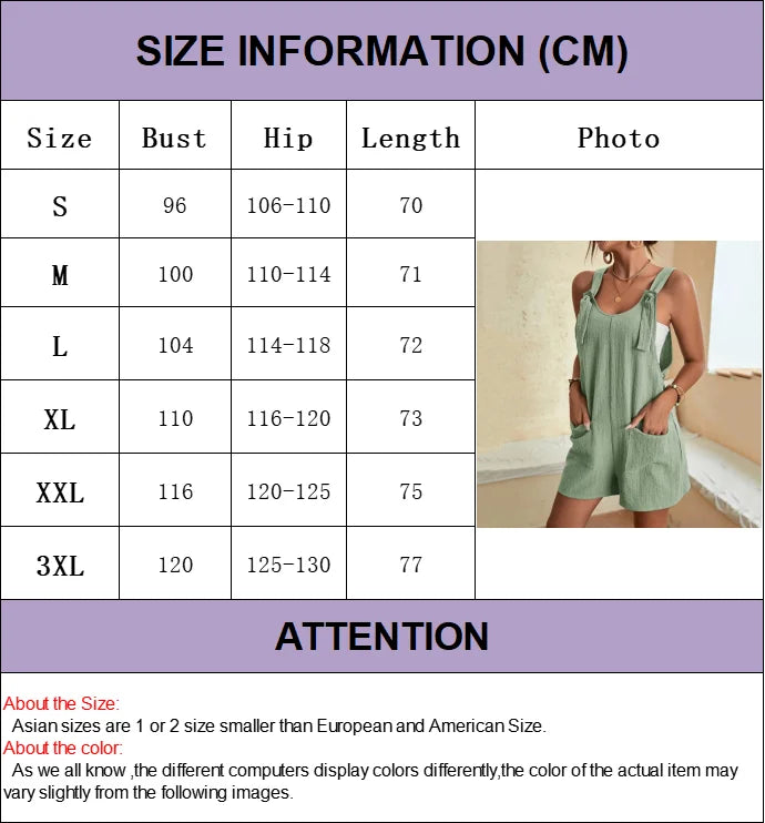 Fashion Women's Jumpsuit Summer 2024 Strappy Sleeveless