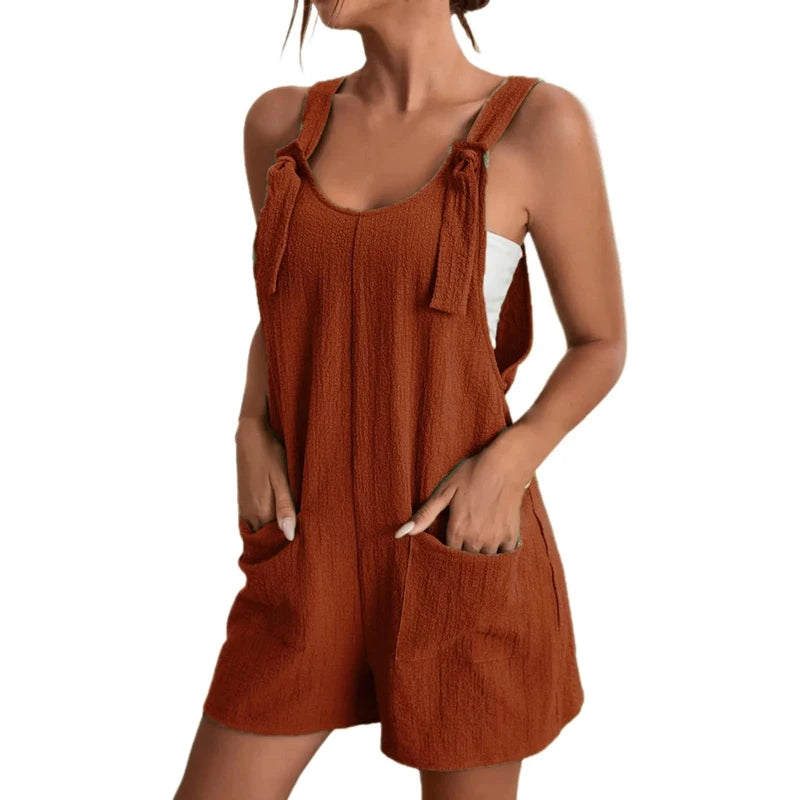 Fashion Women's Jumpsuit Summer 2024 Strappy Sleeveless