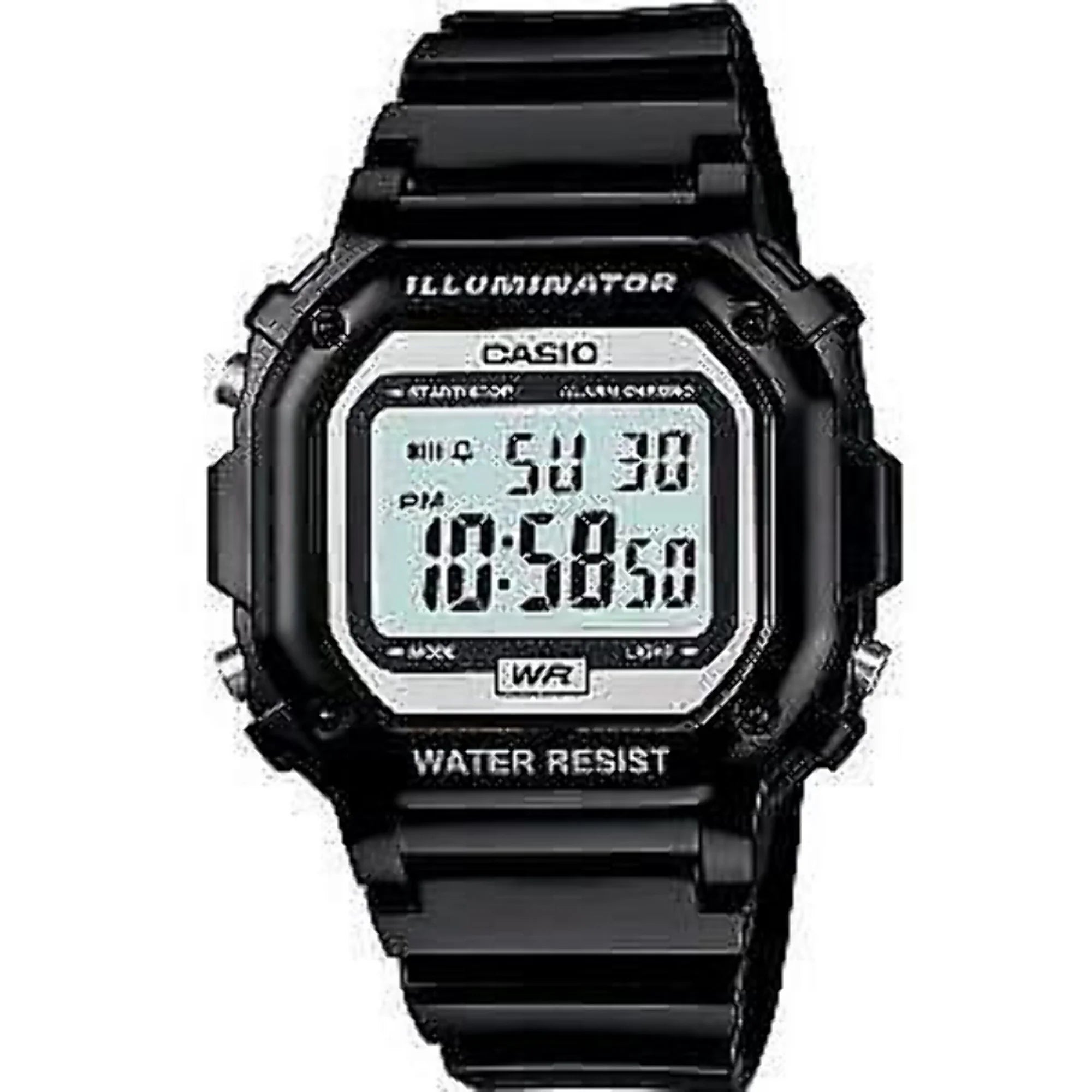 Casio Men's Digital Illuminator Sport Watch, Black Resin F108WHC-1ACF