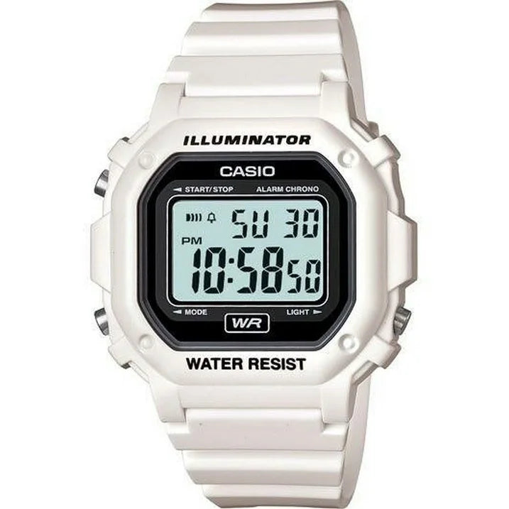 Casio Men's Digital Illuminator Sport Watch, White Resin