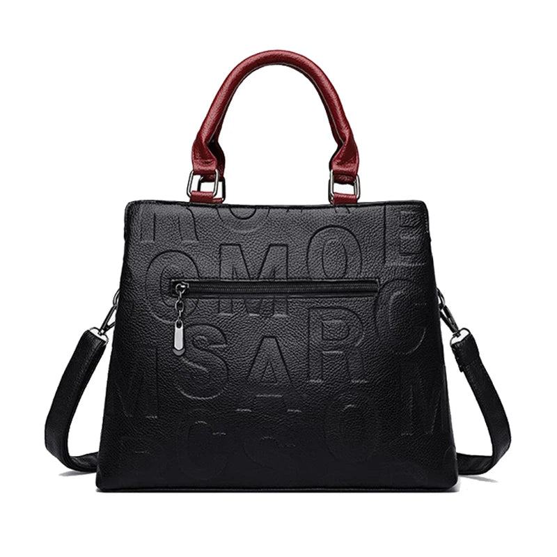PU Leather Luxury Crossbody Tote Bag