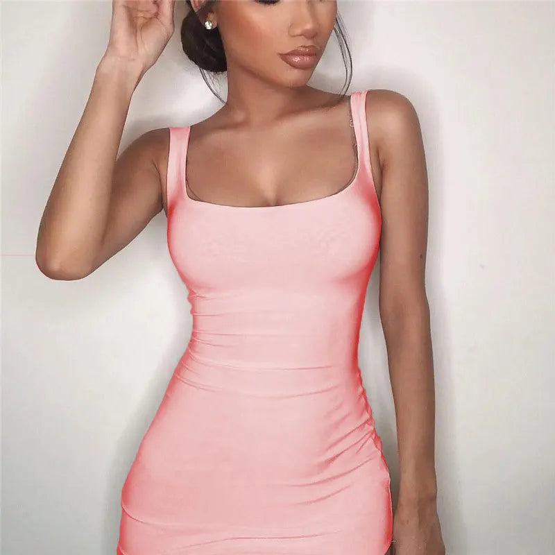 Fashion Womens Sexy Bodycon Dress Slim Casual Club Party Dresses Sundress Sexy Office Lady Elegant Casual Mini Vestidos De Mujer