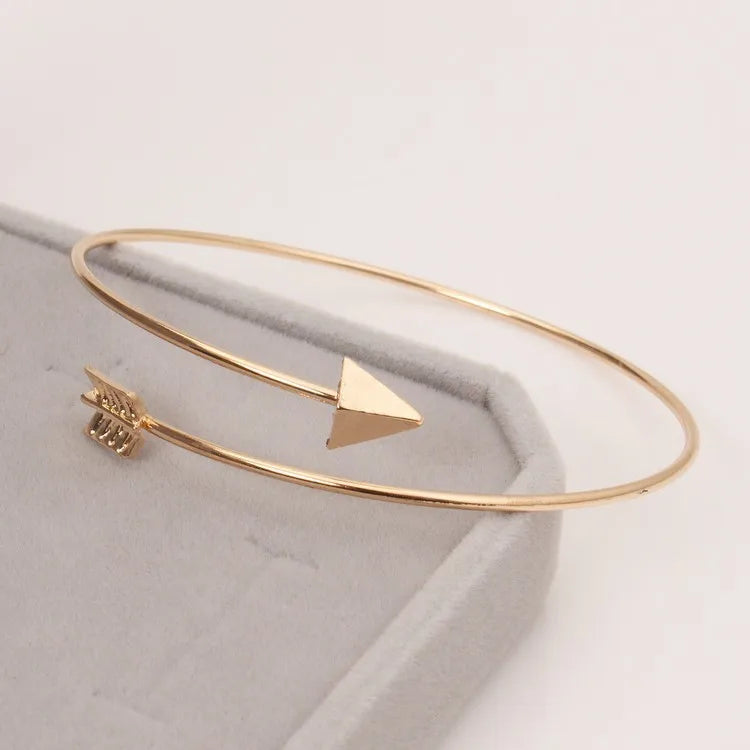 Gothic Punk Arrow Adjustable Bangle Bracelet