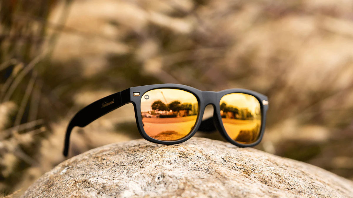 Matte Fort Knocks Sunglass Black / Rose Gold