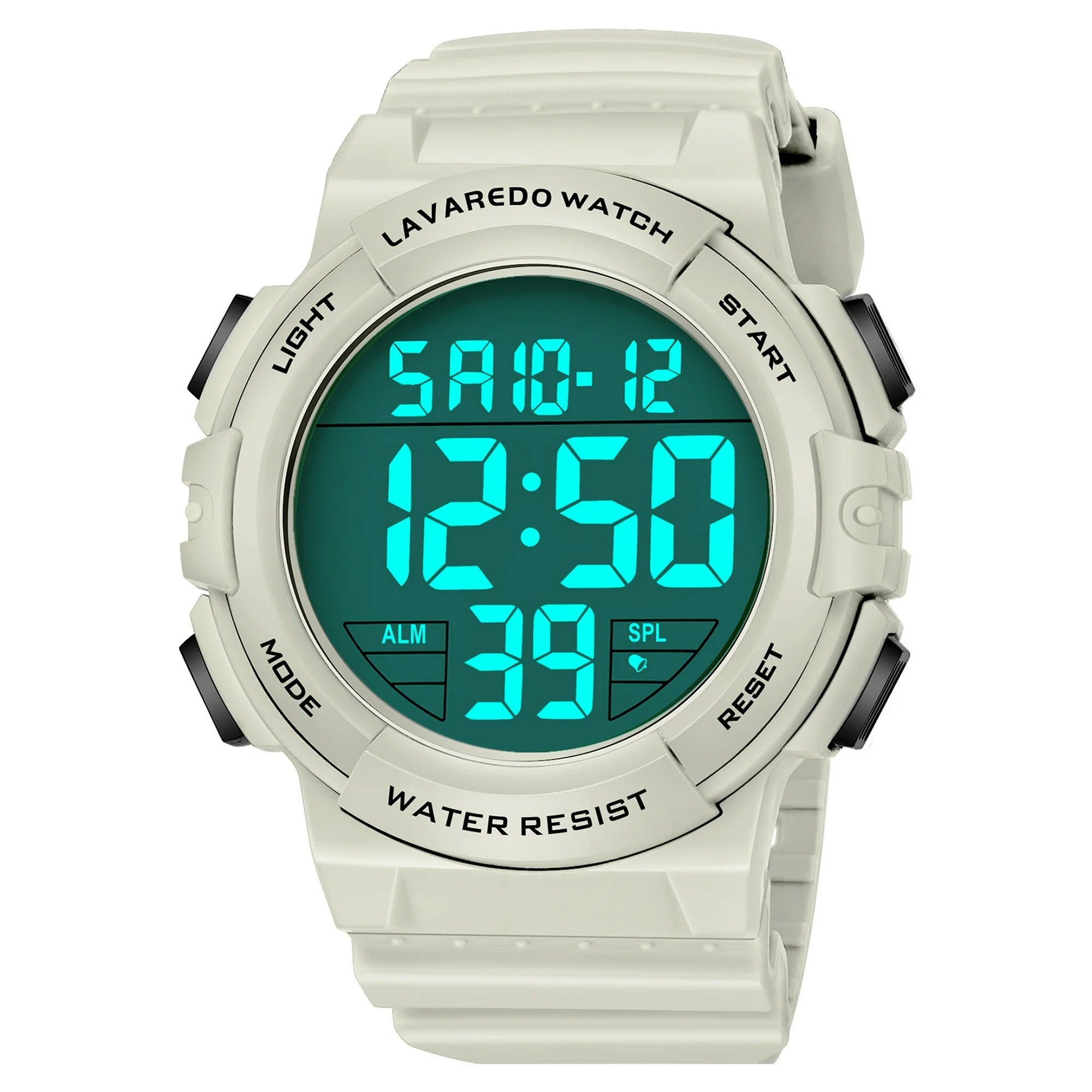 Men's Digital Sports Watch With Stopwatch/Alarm/Dual Time/ LED Backlight Outdoor Sports Waterproof Watch PU Strap Gifts for Man