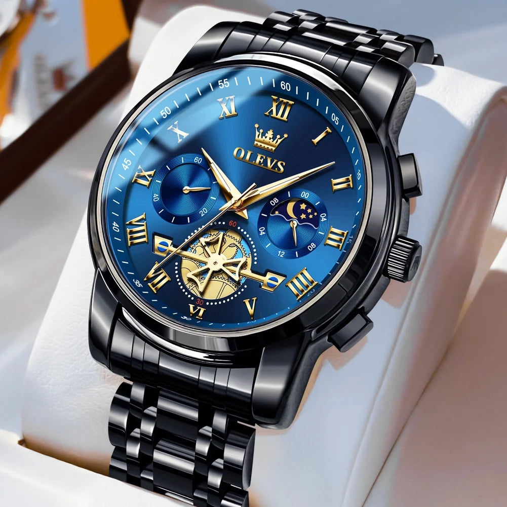 OLEVS Mens Watches Chronograph Business Dress Quartz
