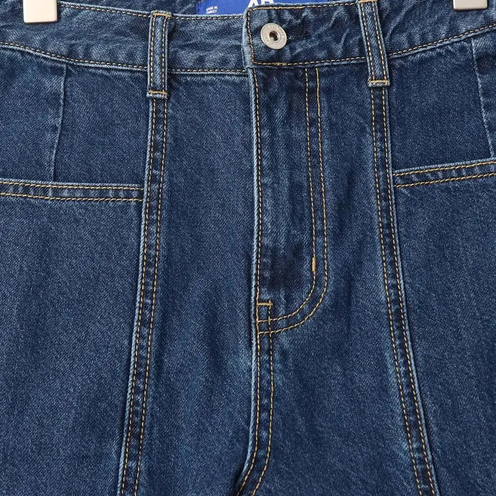 High Waist Workwear Cotton Denim Loose Straight Leg Casual Trousers Autumn Winter New Sle American Sle Women's Jeans