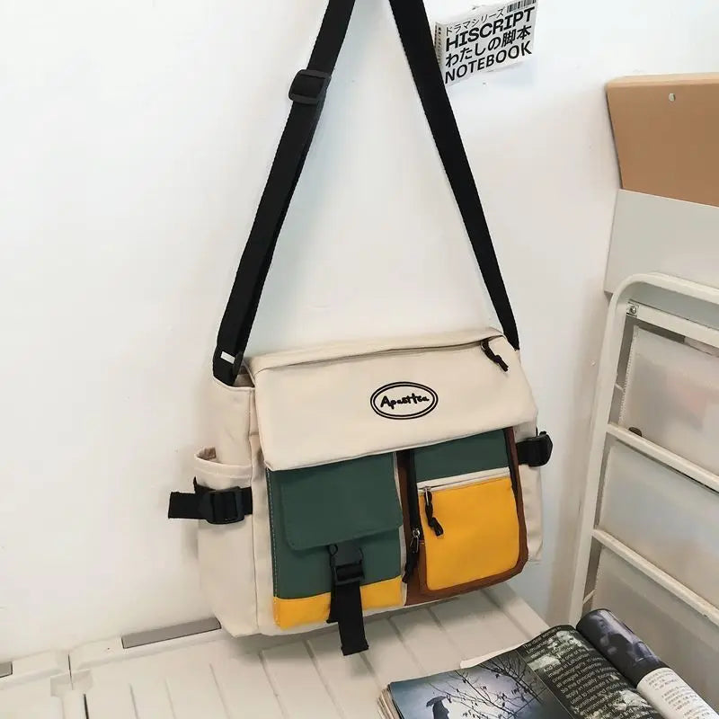 Waterproof Nylon Messenger Shoulder Bag