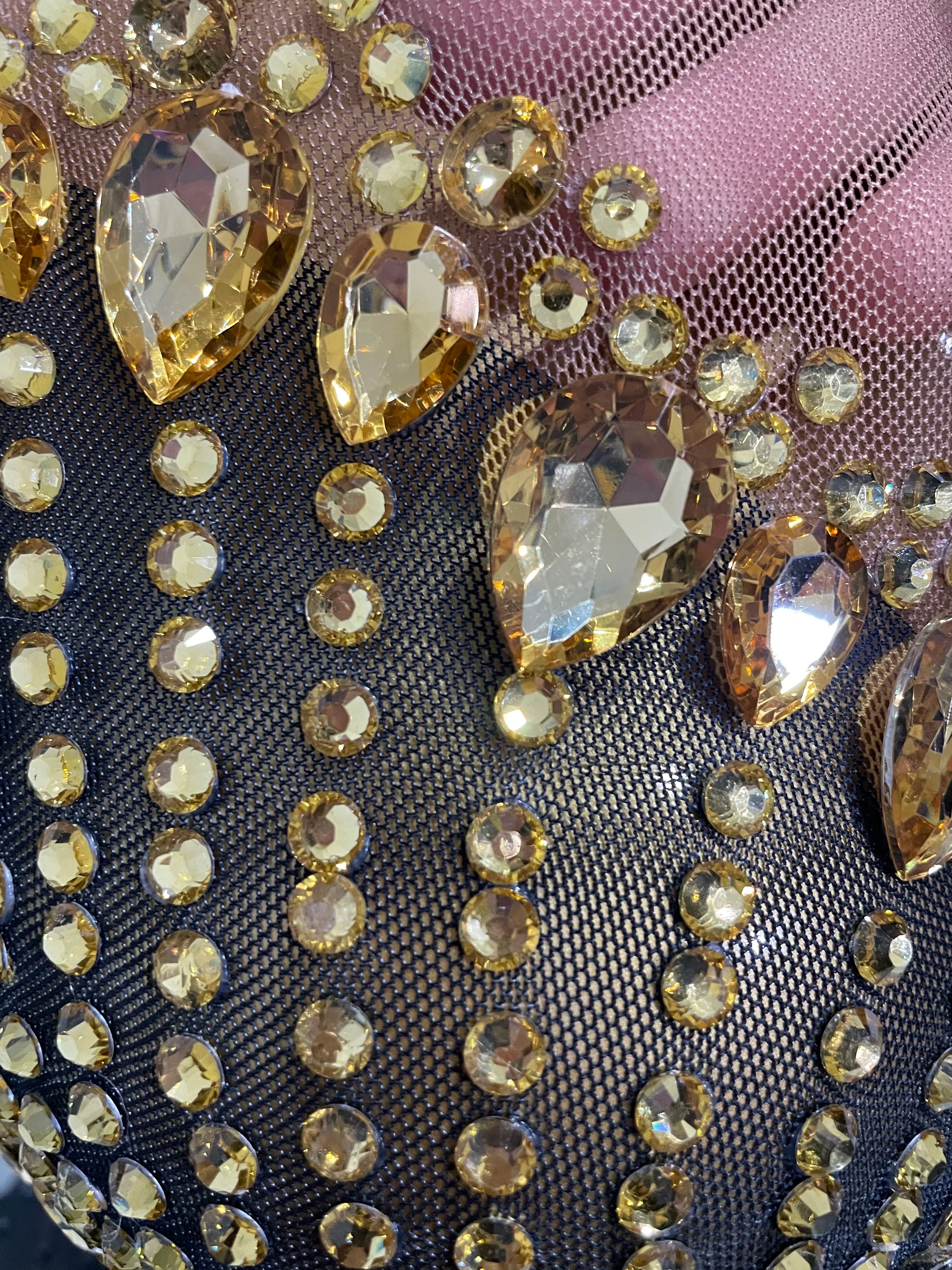 Sexy Sparkly Rhinestones Sleeveless