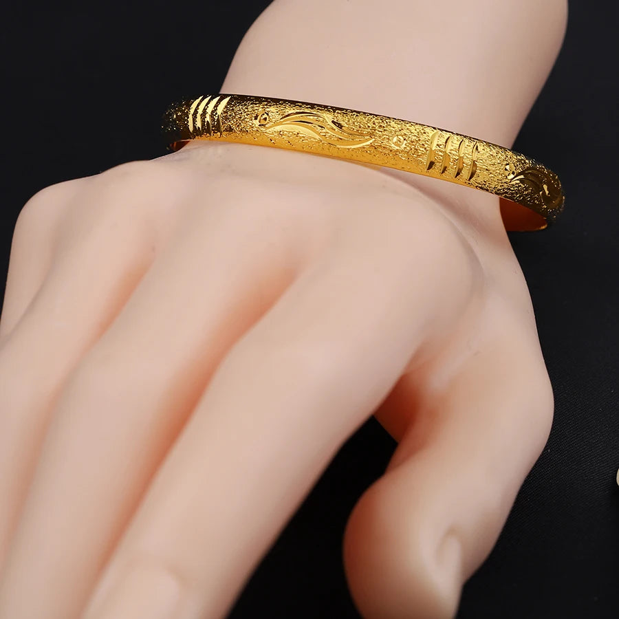 6-Piece Ethiopian Copper Bracelets Set