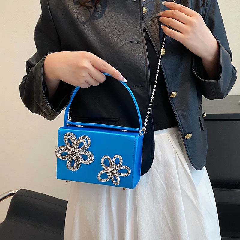 3D Flower Design Luxury Crossbody Bag