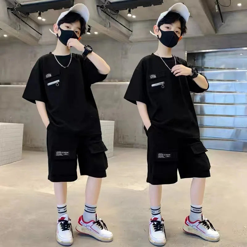Boys' Sporty T-Shirt & Shorts Set
