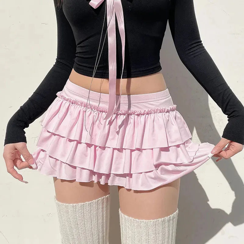 Bow Sweet A-Line Mini Skirt for Women