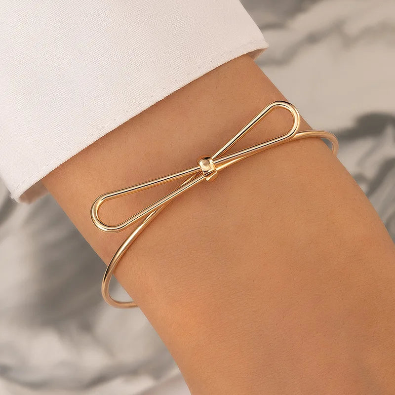 Geometric Irregular Butterfly Letter Bracelet