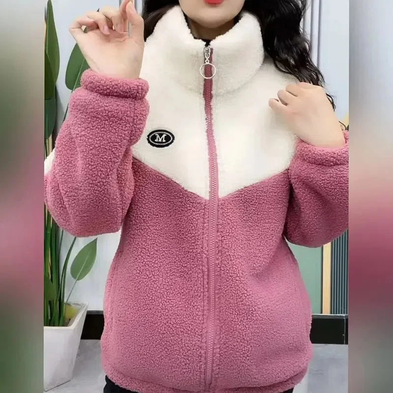 Women's Thickened Lamb Fleece Jacket