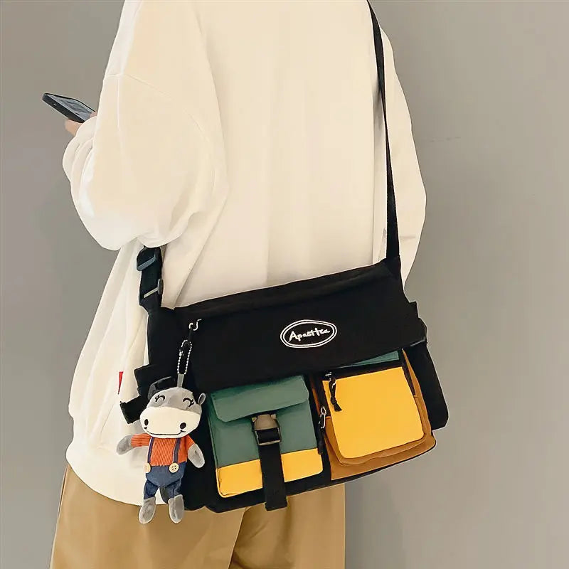 Waterproof Nylon Messenger Shoulder Bag