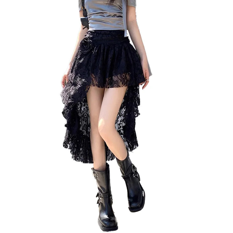 Women’s Retro High-Waist Puff Skirt