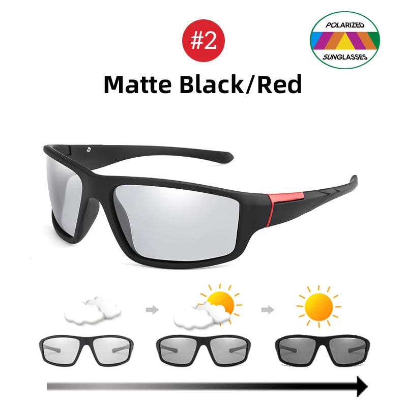 VIVIBEE Photochromic Polarized Sports Sunglasses