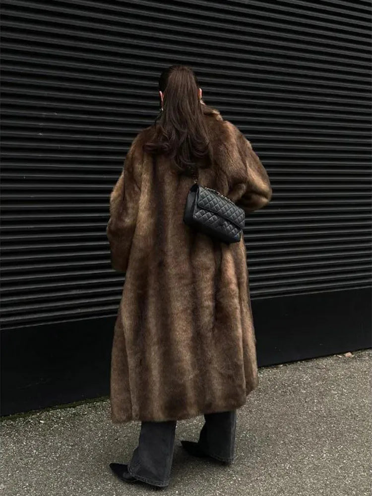 Winter Warm Thick Women Faux Fur Coats