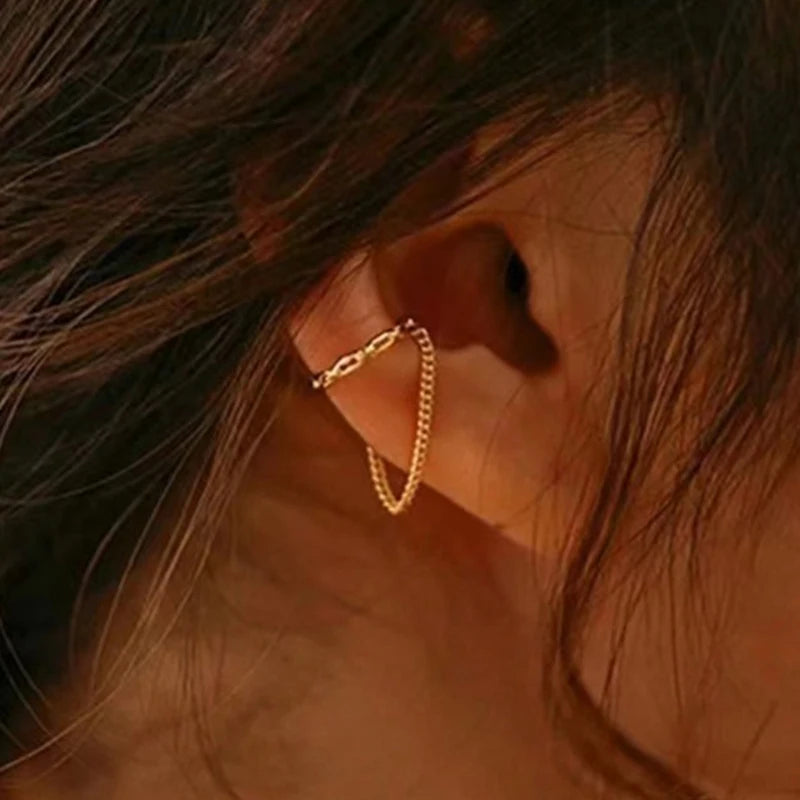 Punk Geometric Ear Cuff Earrings