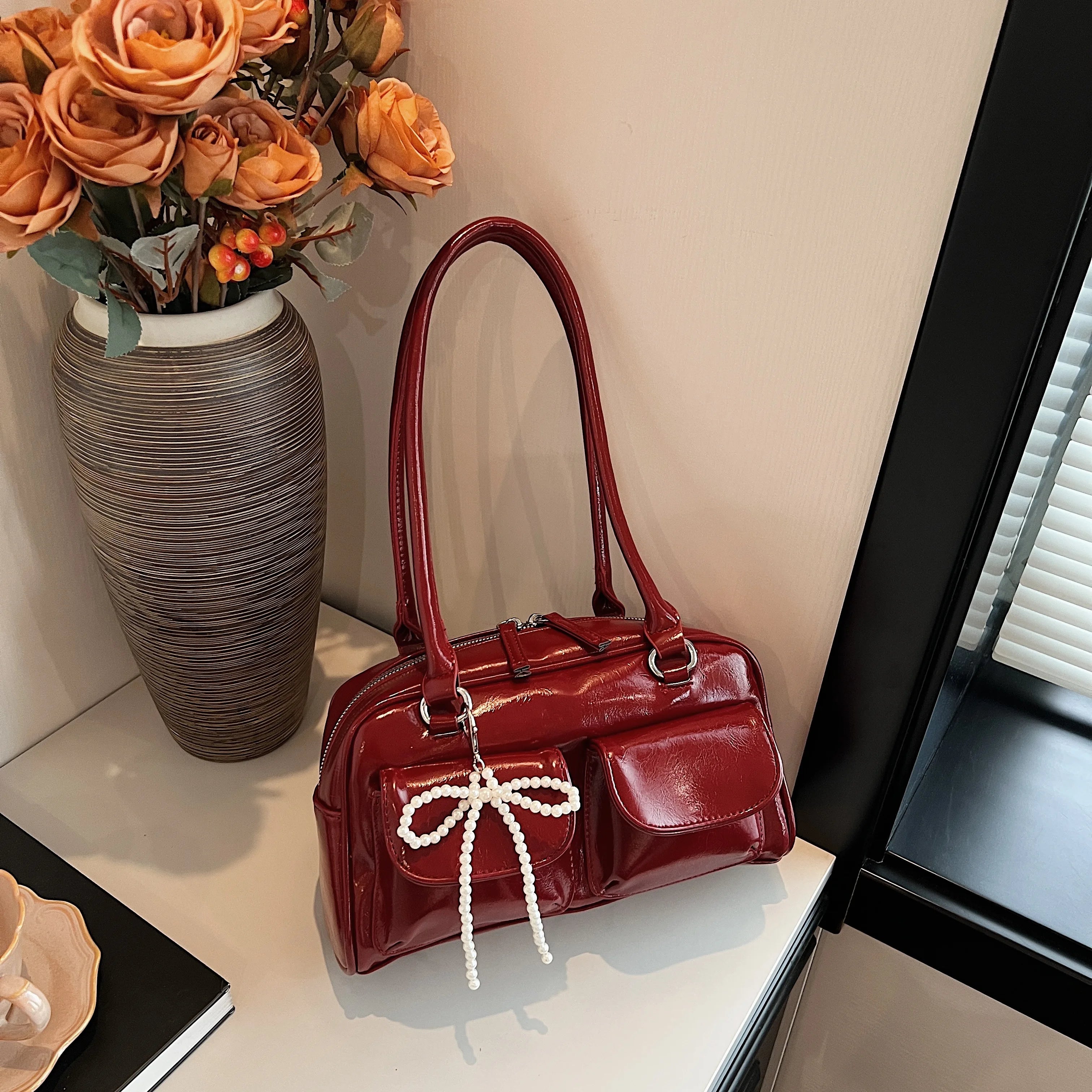 Fashionable Underarm Bow Shoulder Bag
