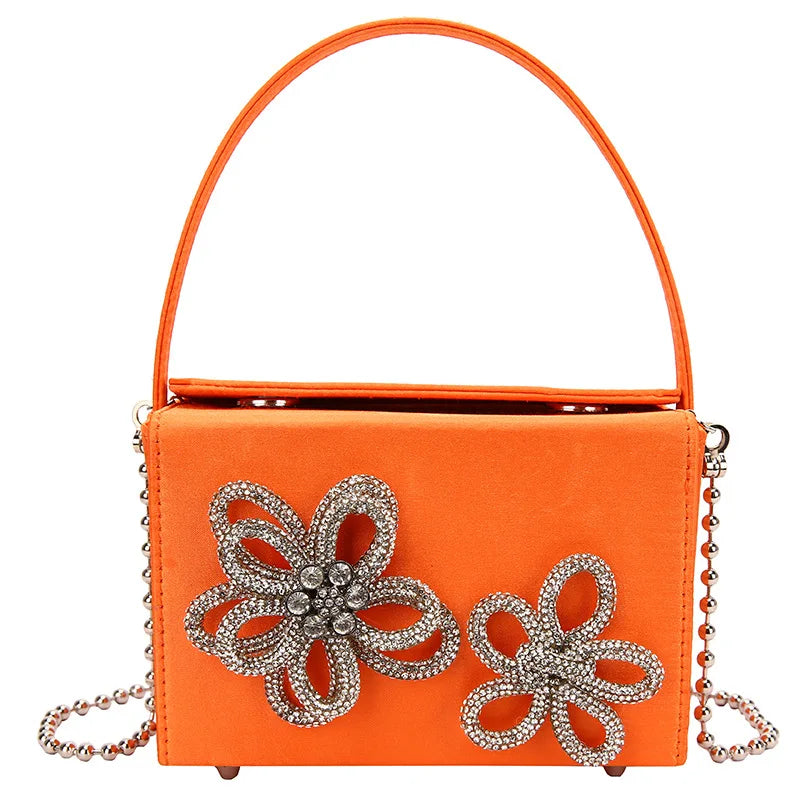 3D Flower Design Luxury Crossbody Bag