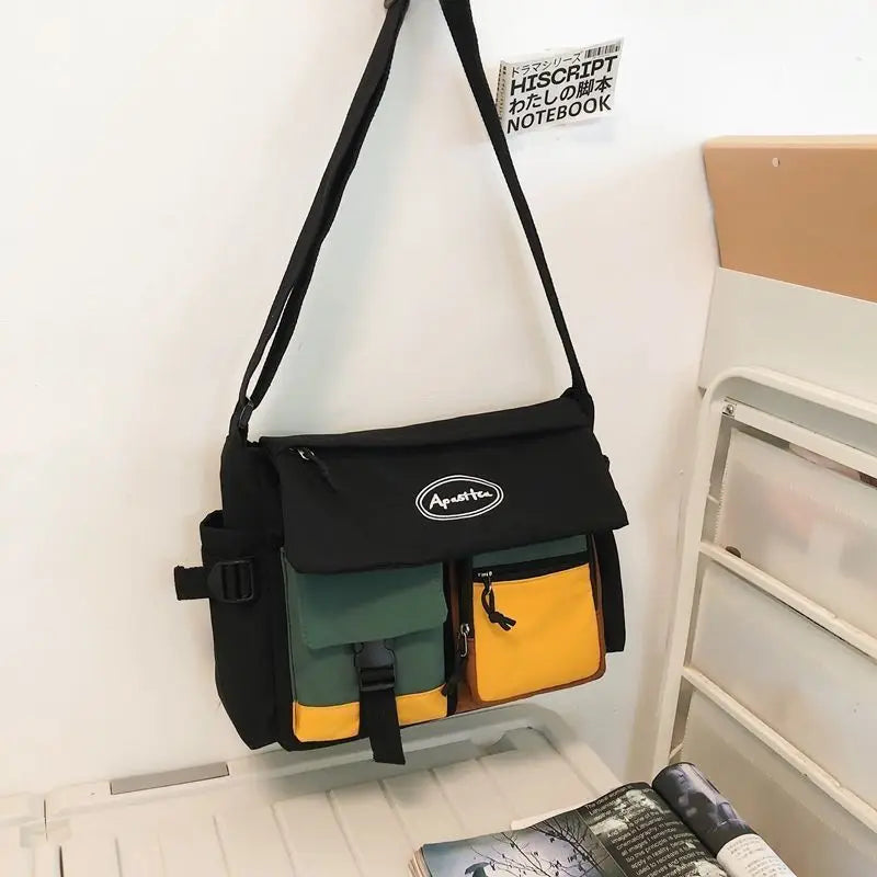 Waterproof Nylon Messenger Shoulder Bag