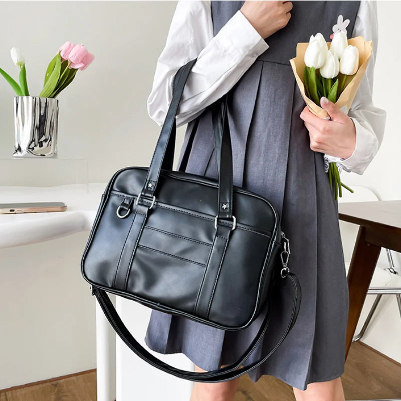 Japanese JK Style PU Leather Shoulder Bag